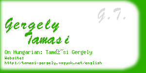 gergely tamasi business card